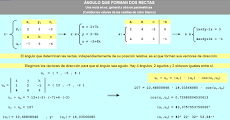 Ángulo que forman 2 rectas (una en forma general y otra en paramétricas)